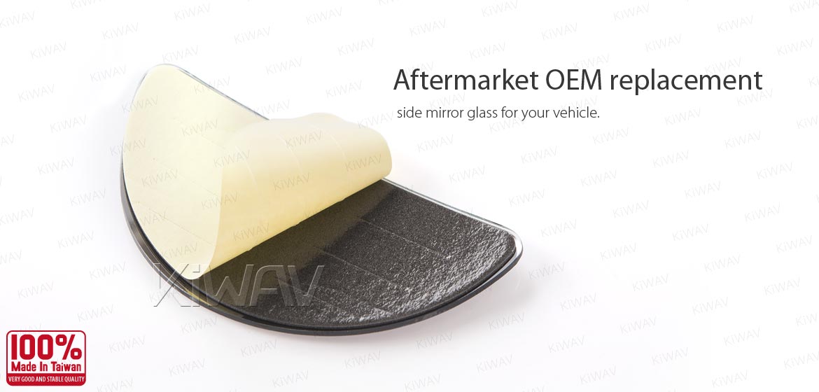 KiWAV aftermarket OEM replacement side mirror glass bottom part LH compatible with Ford Transit 2000-2006