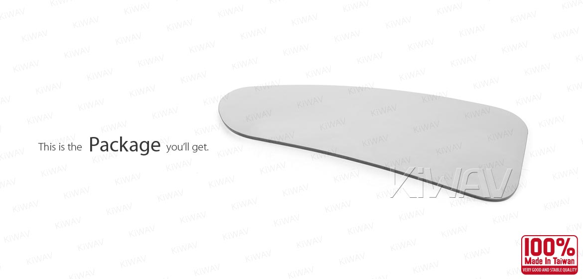KiWAV aftermarket OEM replacement side mirror glass upper part LH compatible with Ford Transit Tourneo Custom (TTF) 2012~