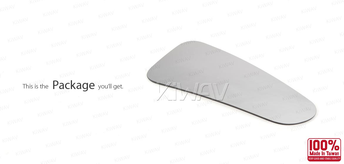 KiWAV aftermarket OEM replacement side mirror glass upper part RH compatible with Ford Transit Tourneo Custom (TTF) 2012~