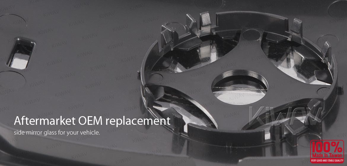 KiWAV aftermarket OEM replacement side mirror bottom part glass LH compatible with Ford Transit TTG MK8