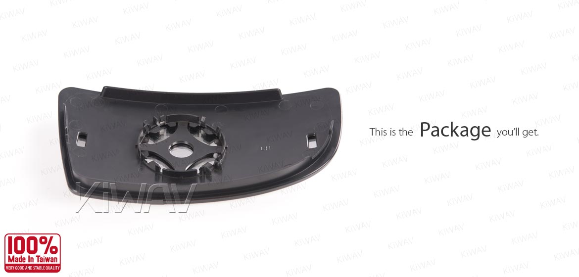 KiWAV aftermarket OEM replacement side mirror bottom part glass LH compatible with Ford Transit TTG MK8