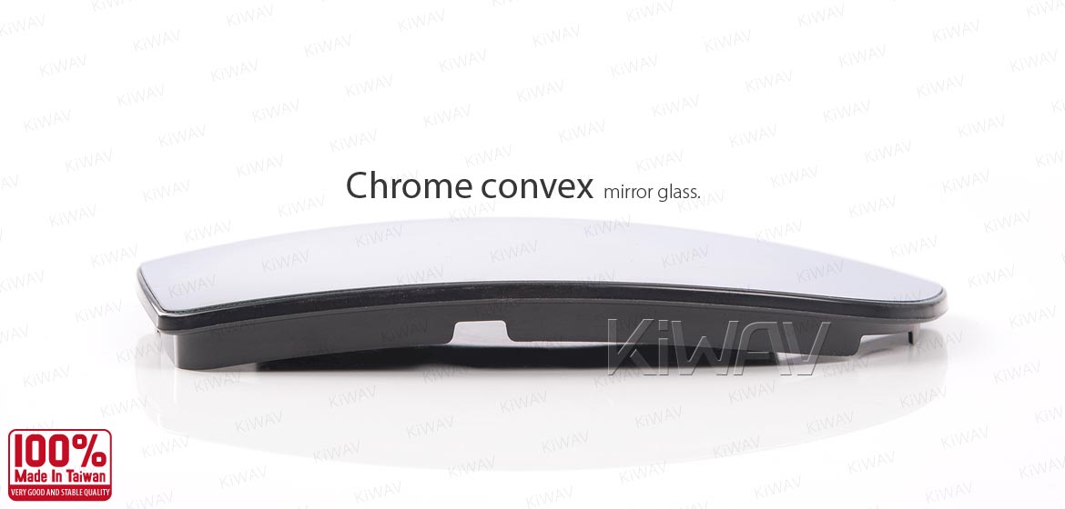 KiWAV aftermarket OEM replacement side mirror bottom part glass RH compatible with Ford Transit TTG MK8