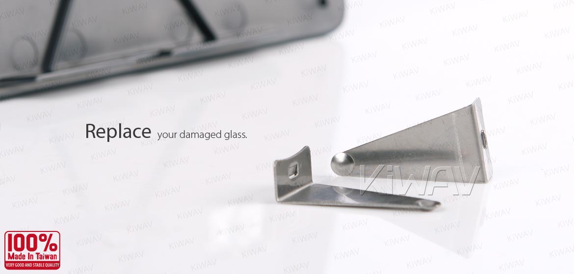 KiWAV aftermarket OEM replacement heated side mirror glass upper part RH compatible with Ford Transit TTG MK8 