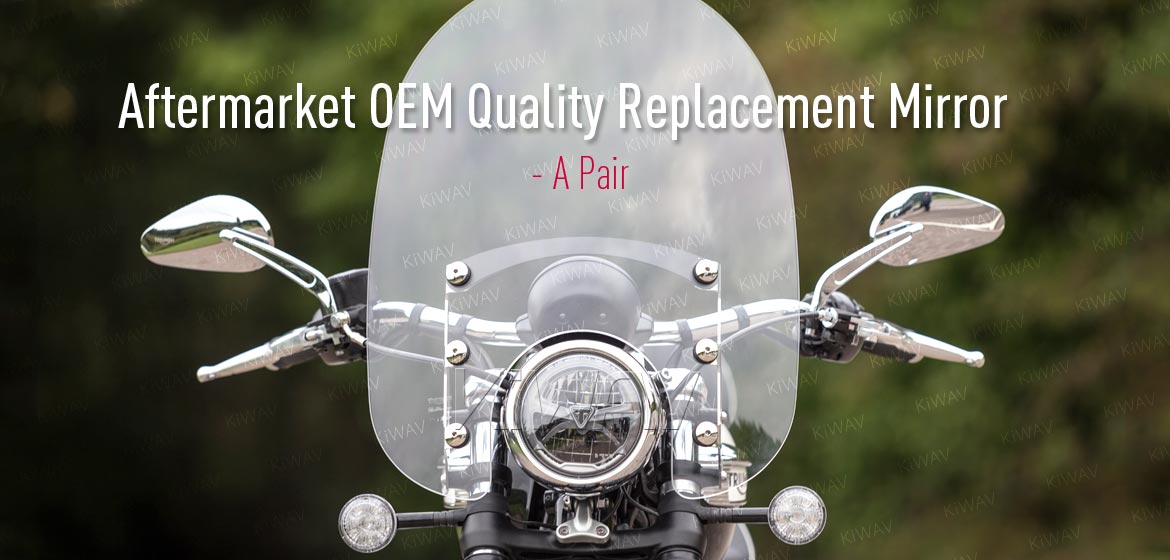 KiWAV OEM replacement mirrors FA260 for Triumph cruisers a pair