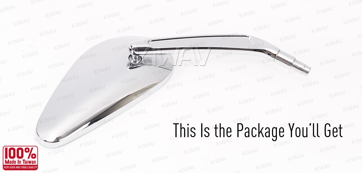 KiWAV OEM replacement mirrors FA260 for Triumph cruisers a pair