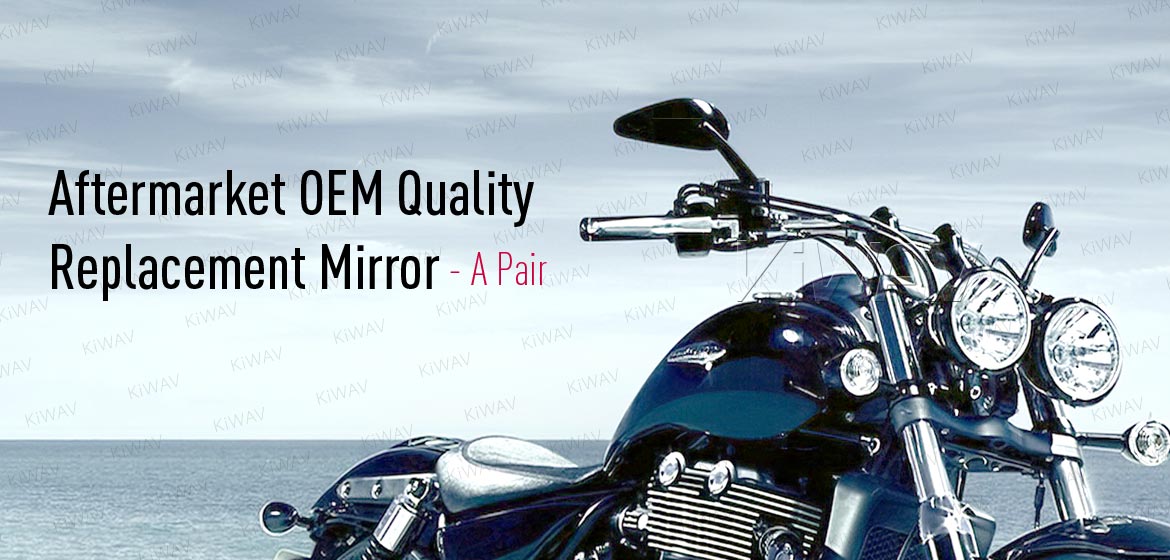 KiWAV OEM replacement mirrors FA260B for Triumph cruisers a pair