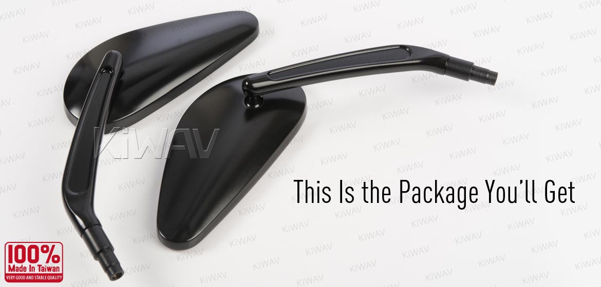 KiWAV OEM replacement mirrors FA260B for Triumph cruisers a pair