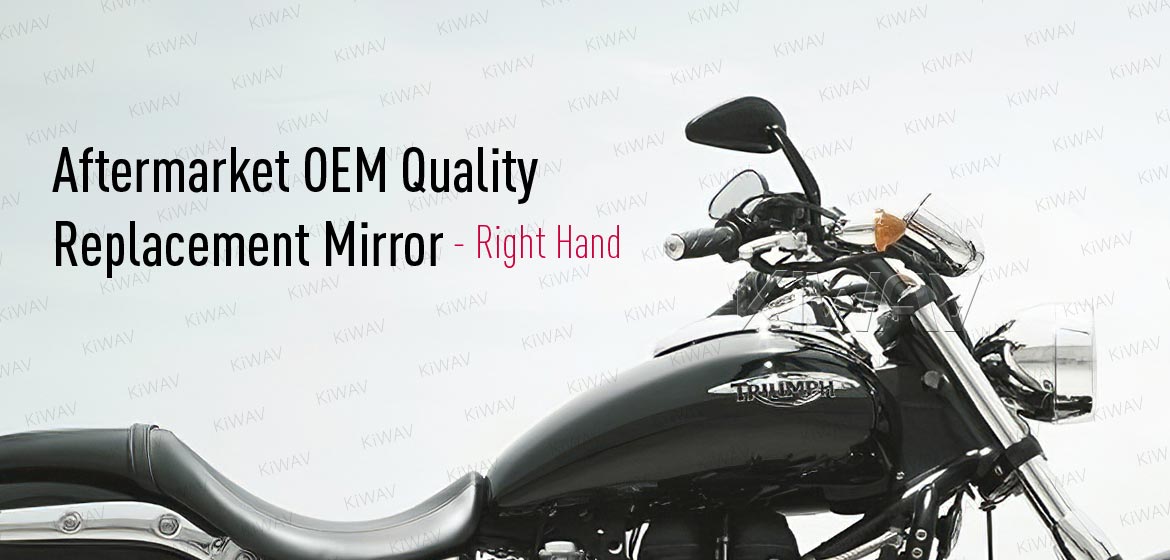 KiWAV OEM replacement mirrors FA260B for Triumph cruisers a pair