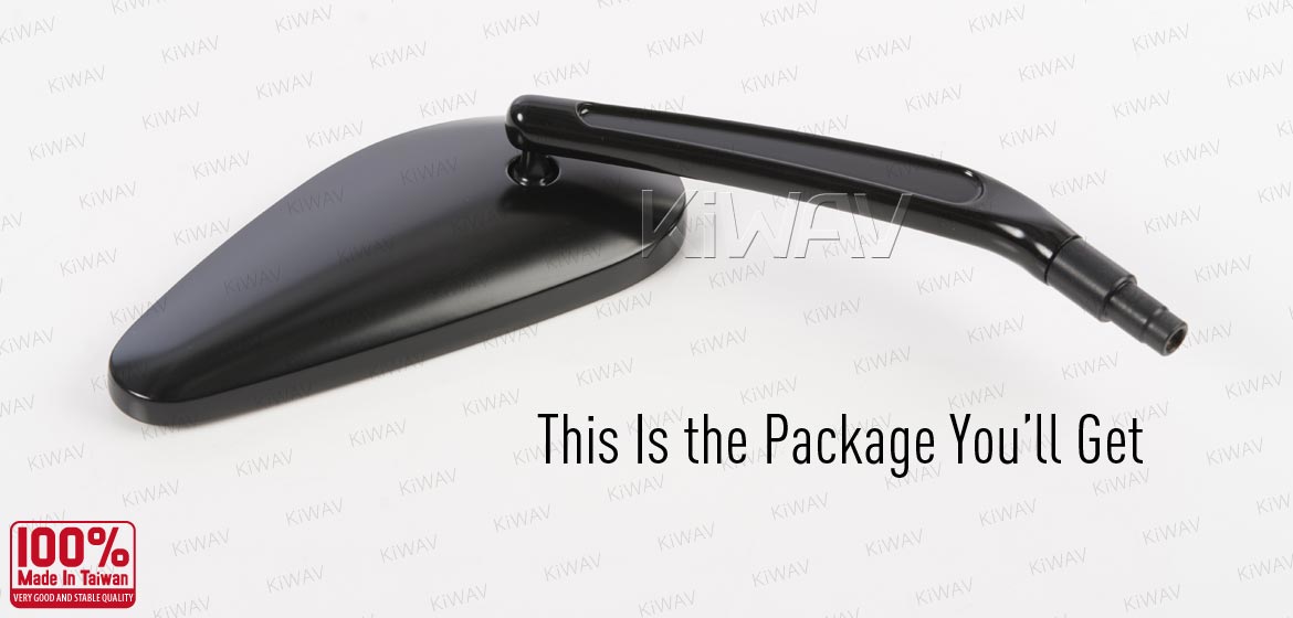 KiWAV OEM replacement mirrors FA260B for Triumph cruisers a pair