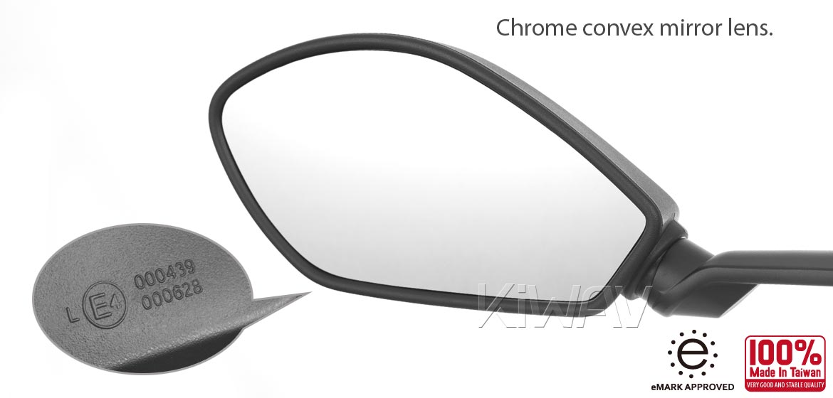 KiWAV OEM replacement mirror left hand LH compatible for Zero SR/S 2020~