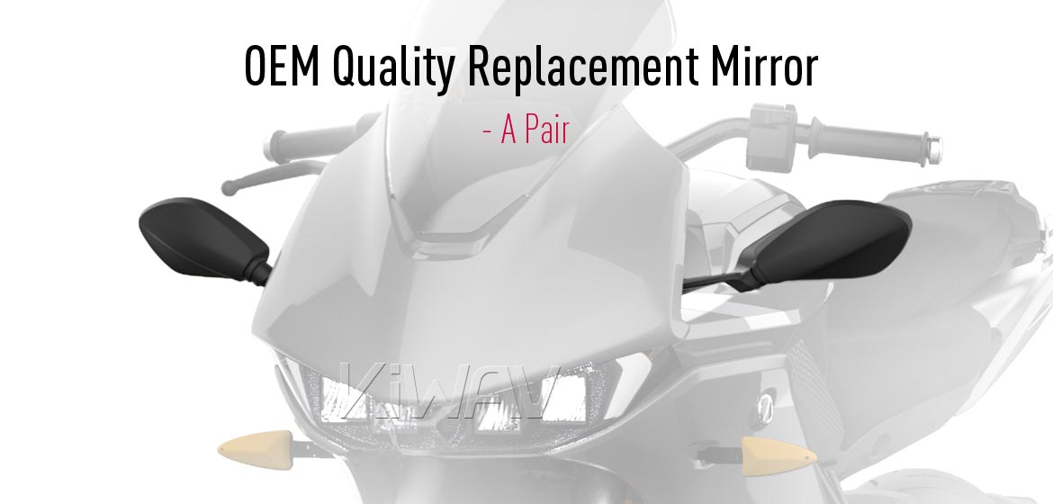 KiWAV OEM replacement mirror a pair compatible for Zero SR/S 2020~