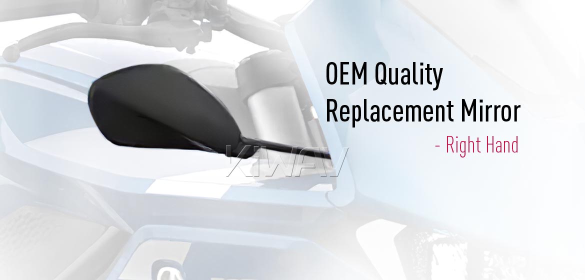Aftermarket replacement mirror right hand fits Zero SR/S