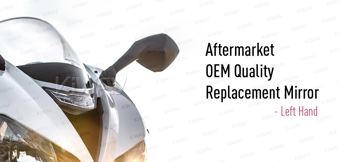 KiWAV OEM quality replacement mirror FA-936 for Triumph DAYTONA black