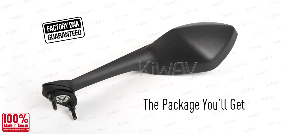 KiWAV OEM quality replacement mirror FA-936 for Triumph DAYTONA black