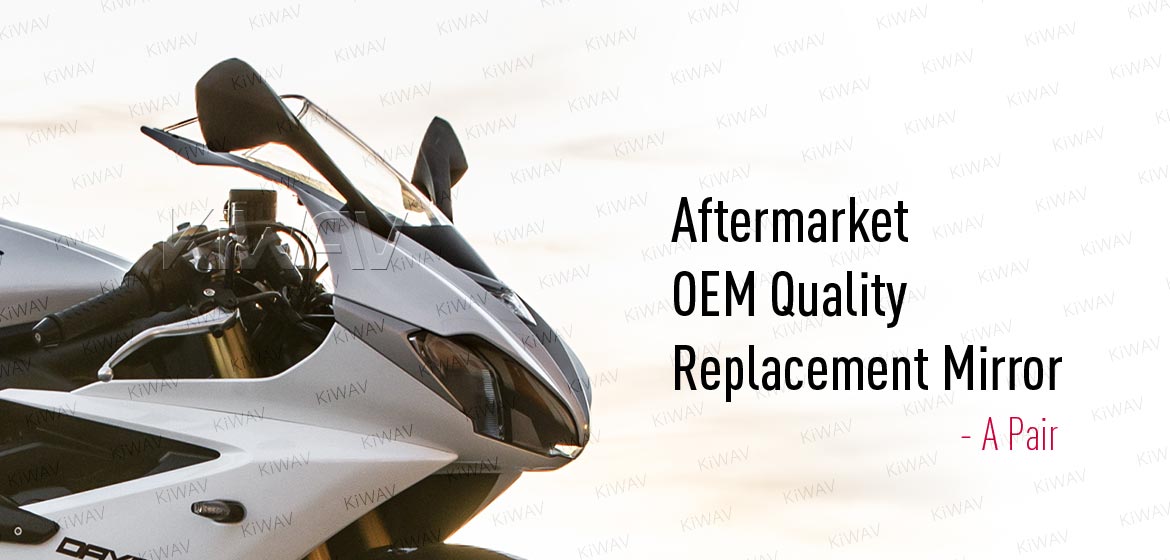 KiWAV OEM quality replacement mirror FA-936 for Triumph DAYTONA black
