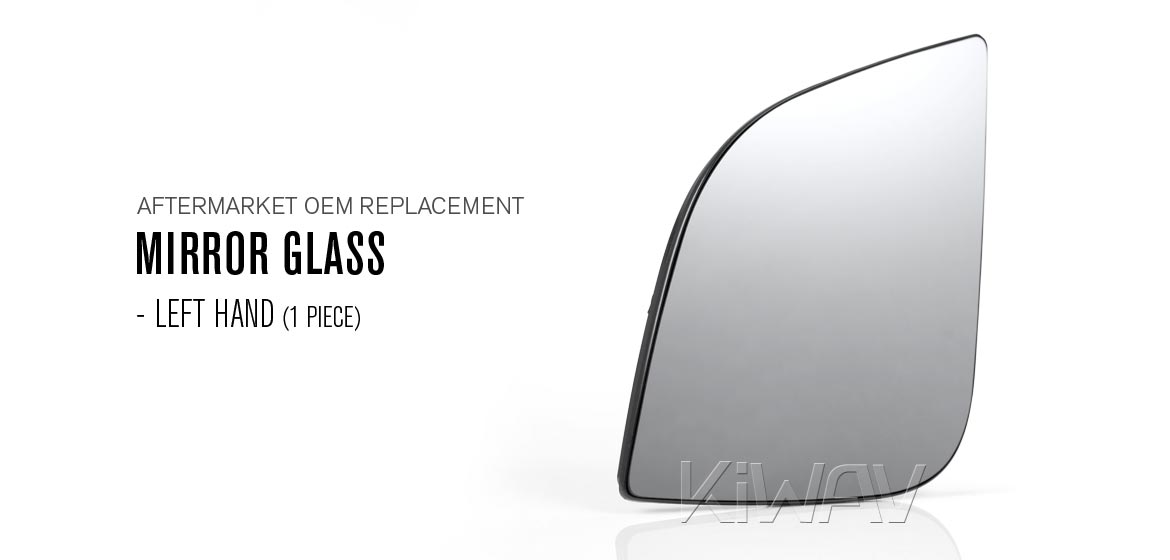 KiWAV aftermarket OEM replacement mirror glass left hand LH compatible for BMW R 900 RT, R 1200 RT 05~09