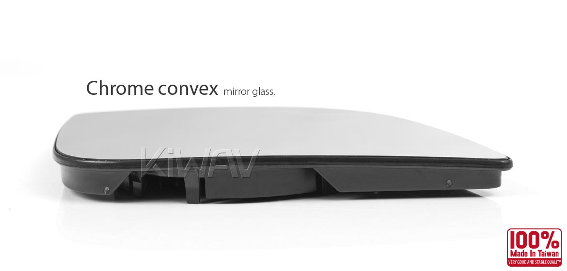 KiWAV aftermarket OEM replacement mirror glass left hand LH compatible for BMW R 900 RT, R 1200 RT 05~09