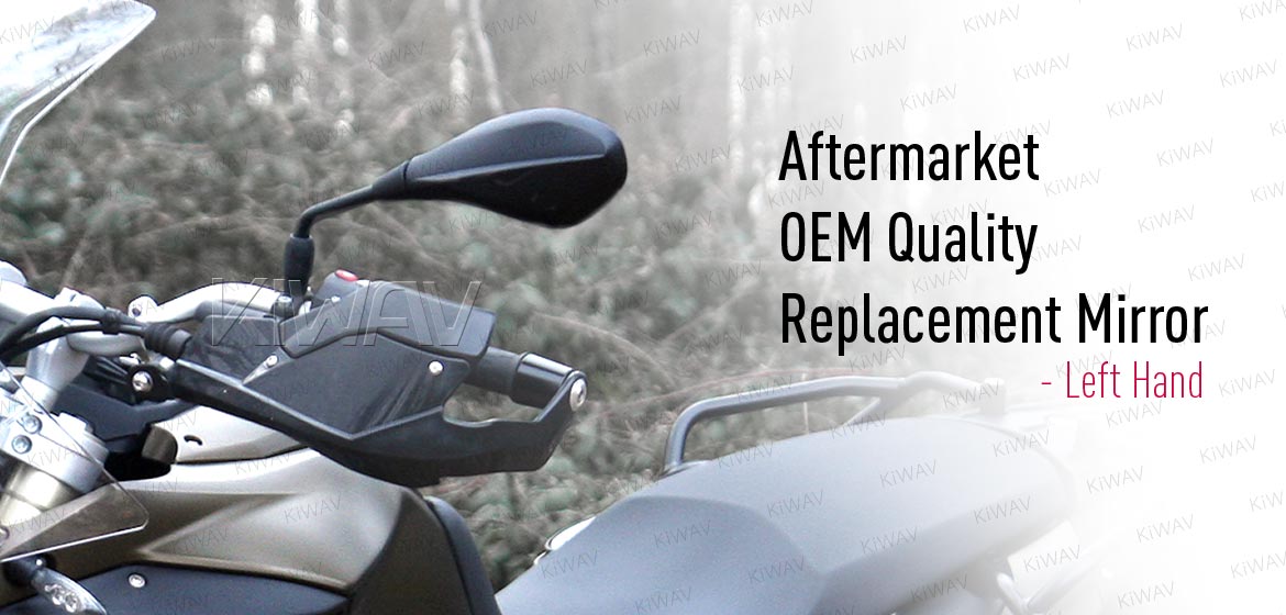 KiWAV OEM quality replacement mirror FB-277-5 for BMW R1200GS black