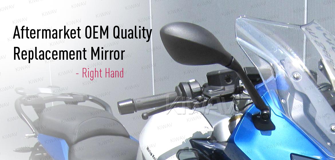 KiWAV OEM replacement mirrors FB324 for BMW R 1200 RS (14'-) right hand