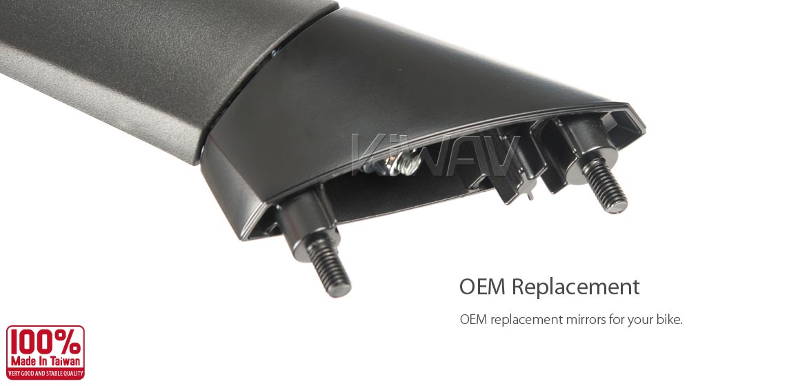 KiWAV OEM replacement mirror left hand LH compatible for BMW C600/C650 Sport 11~20