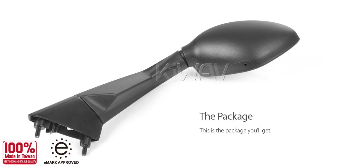 KiWAV OEM replacement mirror left hand LH compatible for BMW C600/C650 Sport 11~20
