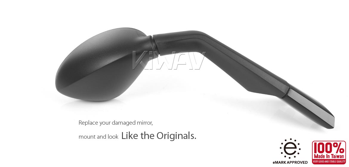 KiWAV OEM replacement mirror right hand RH compatible for BMW C600/C650 Sport 11~20