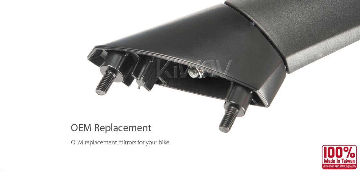 KiWAV OEM replacement mirror right hand RH compatible for BMW C600/C650 Sport 11~20