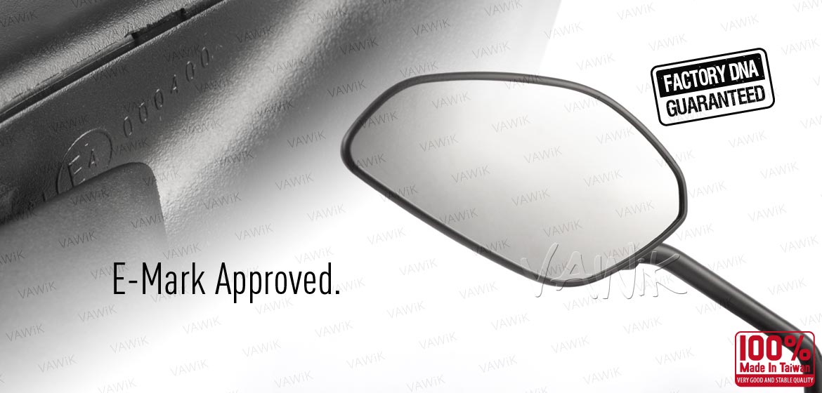 VAWiK OEM replacement mirror FD320-2M for Ducati Scrambler 800 (15'-) both hand