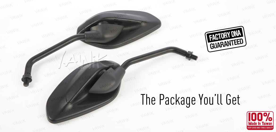 VAWiK OEM replacement mirror FD320-2M for Ducati Scrambler 800 (15'-) both hand