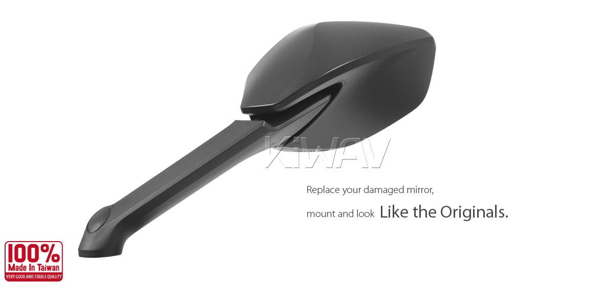 KiWAV OEM replacement mirror glass a pair compatible for Ducati Multistrada 1200 2015~2017