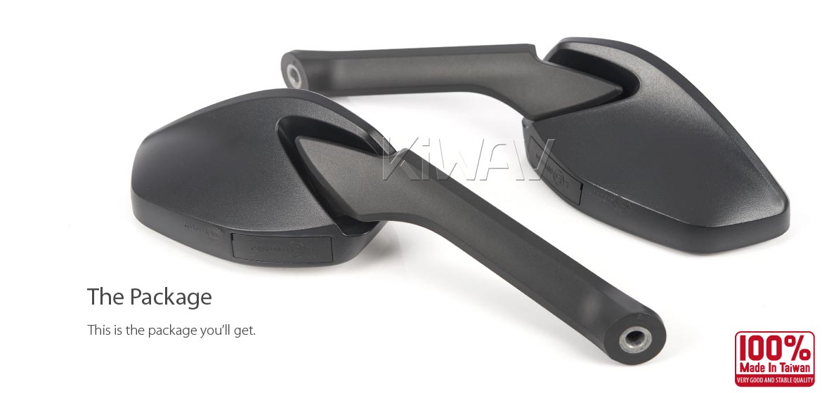 KiWAV OEM replacement mirror glass a pair compatible for Ducati Multistrada 1200 2015~2017