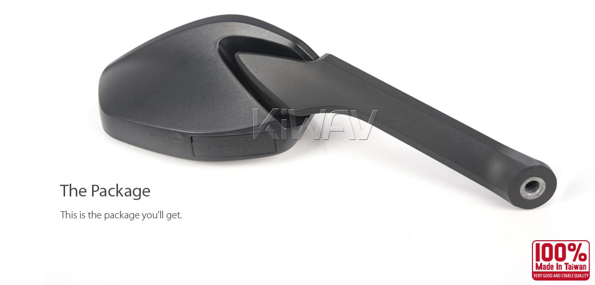 KiWAV OEM replacement mirror glass right hand compatible for Ducati Multistrada 1200 2015~2017