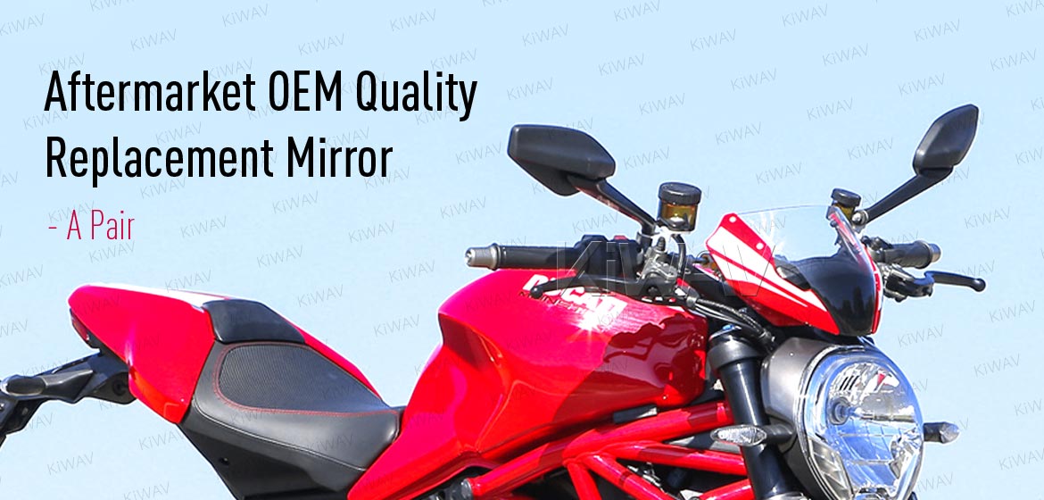 KiWAV OEM replacement mirrors FD916 for Ducati Diavel a pair