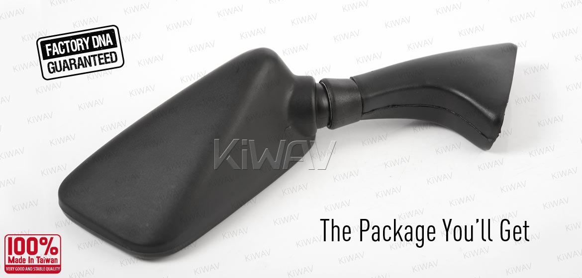 KiWAV OEM replacement mirrors FK172 for Kawasaki Ninja 600/1000 EX500 right hand