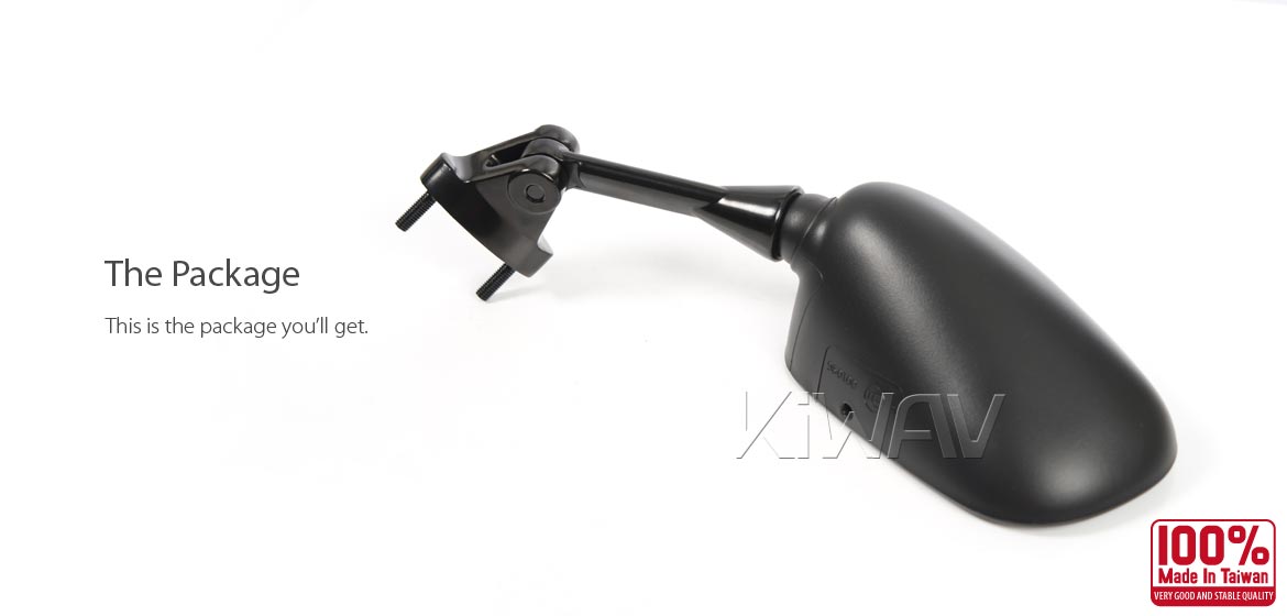 KiWAV OEM replacement mirror FK178 for Kawasaki Ninja ZX10R left hand