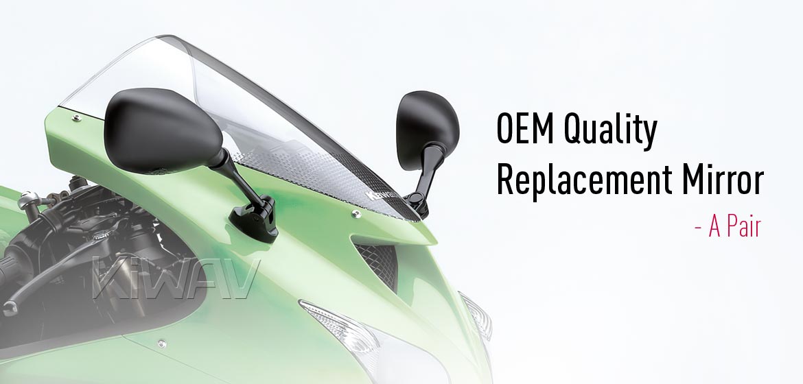 OEM代用品: 補修用ミラー左右セット FK178 カワサキ Kawasaki Ninja