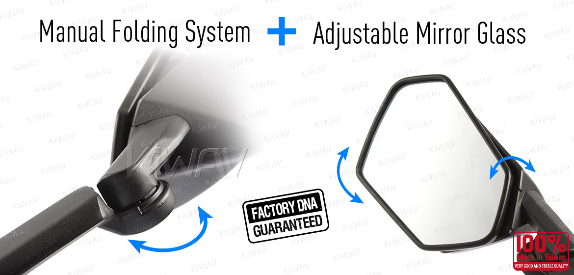 KiWAV OEM quality replacement mirror Kawasaki Ninja ZX-10R
