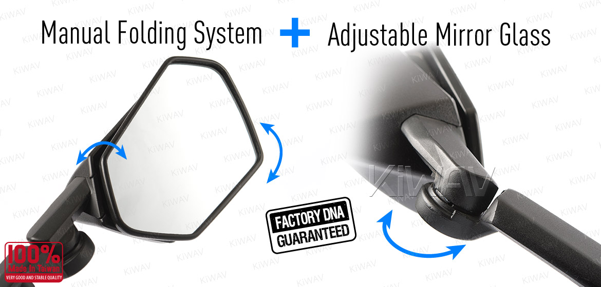 KiWAV OEM quality replacement mirror Kawasaki Ninja ZX-10R