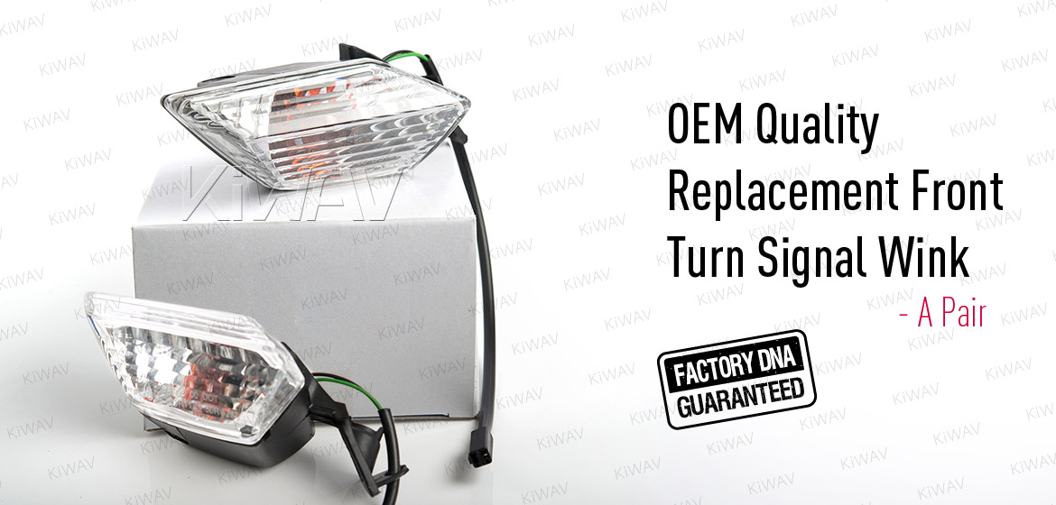 ウィンガー OEM代用品: 補修用フロントウインカー左右セット カワサキ Kawasaki