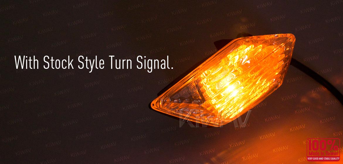 KiWAV OEM quality replacement front turn signal wink Kawasaki Ninja ZX-10R