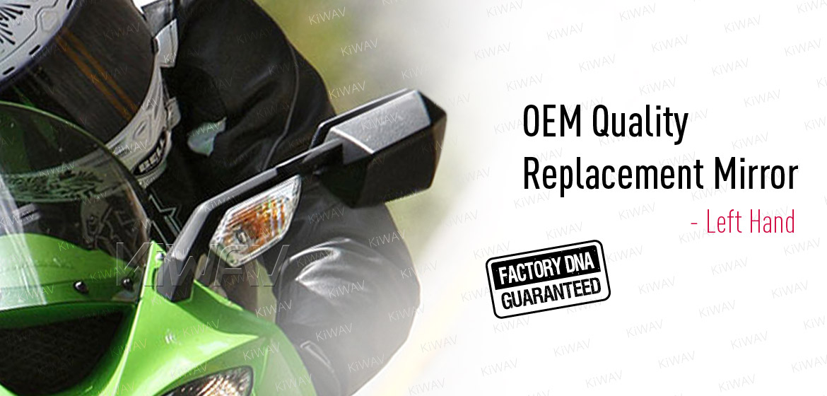 KiWAV OEM quality replacement mirror with turn signal Kawasaki Ninja ZX-10R