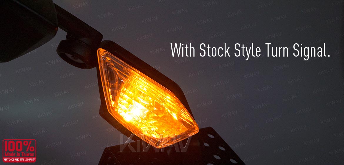 KiWAV OEM quality replacement mirror with turn signal Kawasaki Ninja ZX-10R