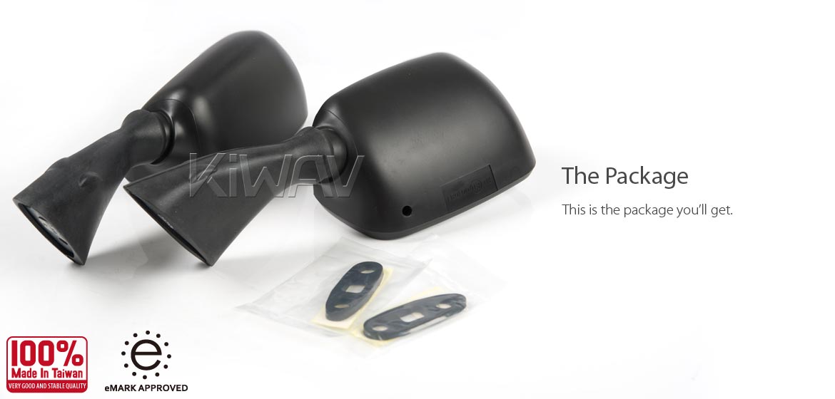 KiWAV OEM replacement mirror FS141 for Suzuki GSXR/GSX a pair