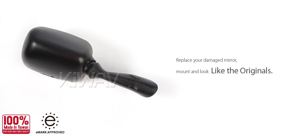 KiWAV OEM replacement mirror FS141 for Suzuki GSXR/GSX right hand