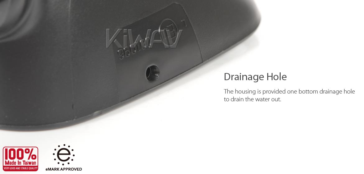 KiWAV OEM replacement mirror FS142 for Suzuki GSXR 1000 '01-'02 left hand