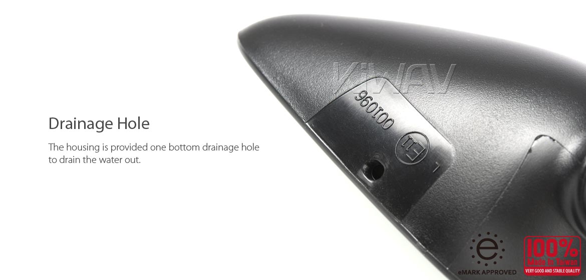 KiWAV OEM replacement mirror FS145 for Suzuki Bandit GSF650S '05-'06 right hand