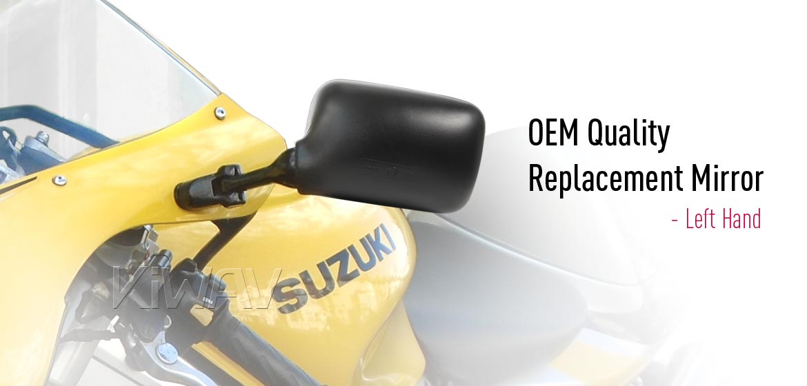 KiWAV OEM replacement mirror FS286 for Suzuki TL1000R/TL1000S left hand
