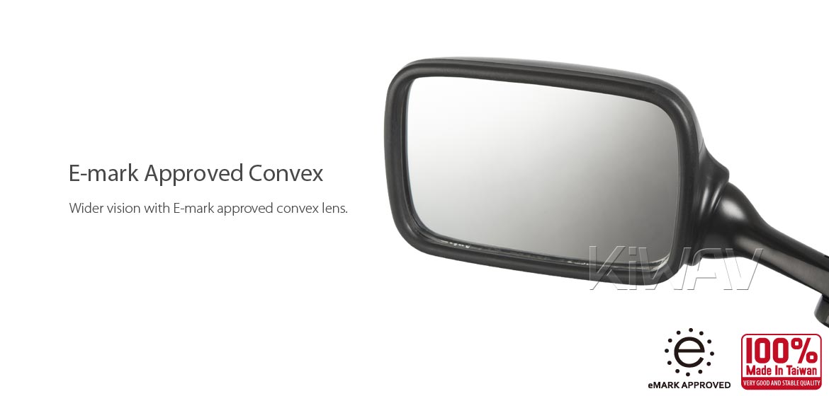 KiWAV OEM replacement mirror FS286 for Suzuki TL1000R/TL1000S left hand