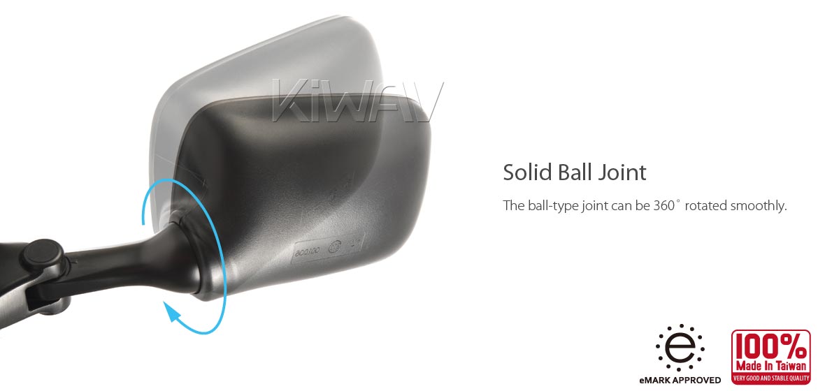 KiWAV OEM replacement mirror FS286 for Suzuki TL1000R/TL1000S left hand
