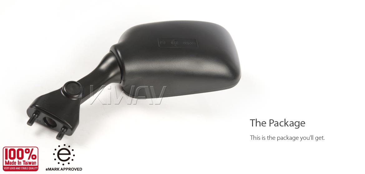 KiWAV OEM replacement mirror FS286 for Suzuki TL1000R/TL1000S left hand